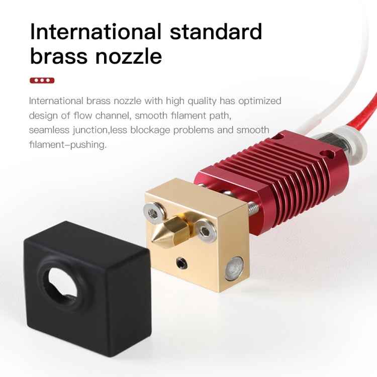 Creality 24V 40W Extruder Nozzle Hot End Kit with Temperature Thermistor & Heating Tube for Ender-3 3D Printer