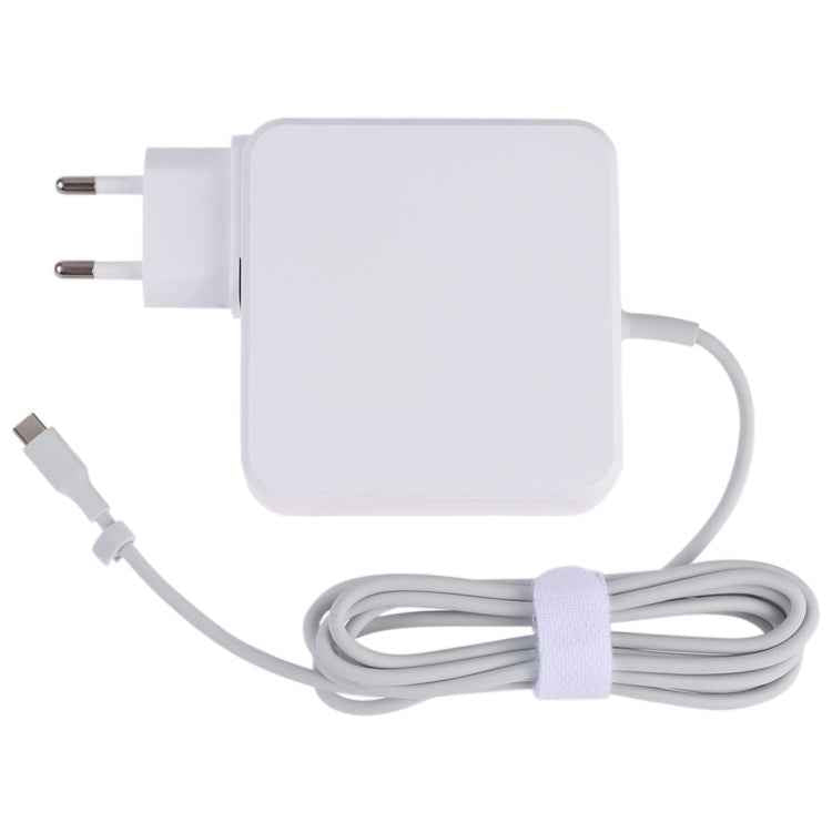 87W USB-C / Type-C Power Adapter Portable Charger with 1.8m Charging Cable, EU Plug