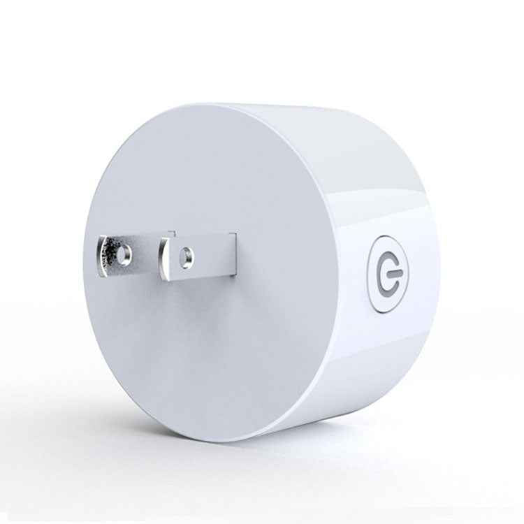 10A Round Shape WiFi Mini Plug APP Remote Control Timer Smart Socket, Support Alexa & Google Home, AC 100-240V, JP / US Plug