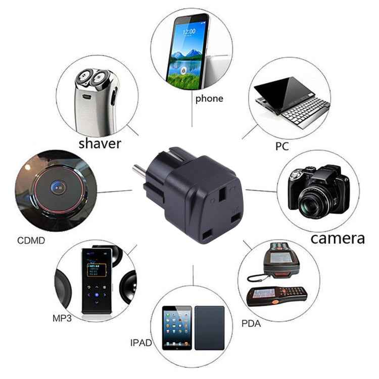 Portable UK to Small South Africa Plug Socket Power Adapter