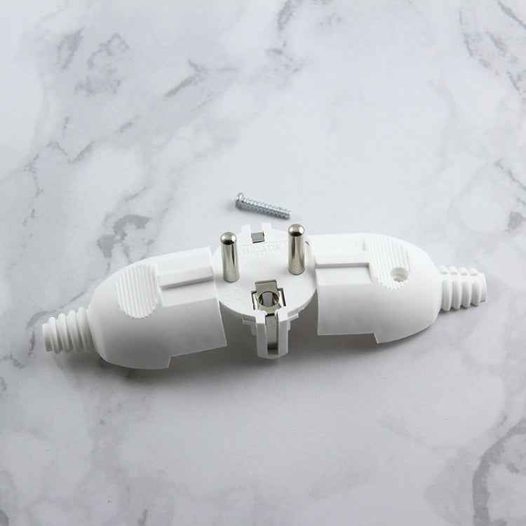 Side Wiring Tripolar Power Plug, EU Plug