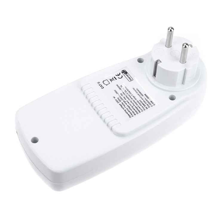 AC 230V 50Hz Max 16A LCD Display Energy Meter Watt Volt Voltage Power Analyzer Automatic Electricity Monitor Analyzer Power, EU Plug