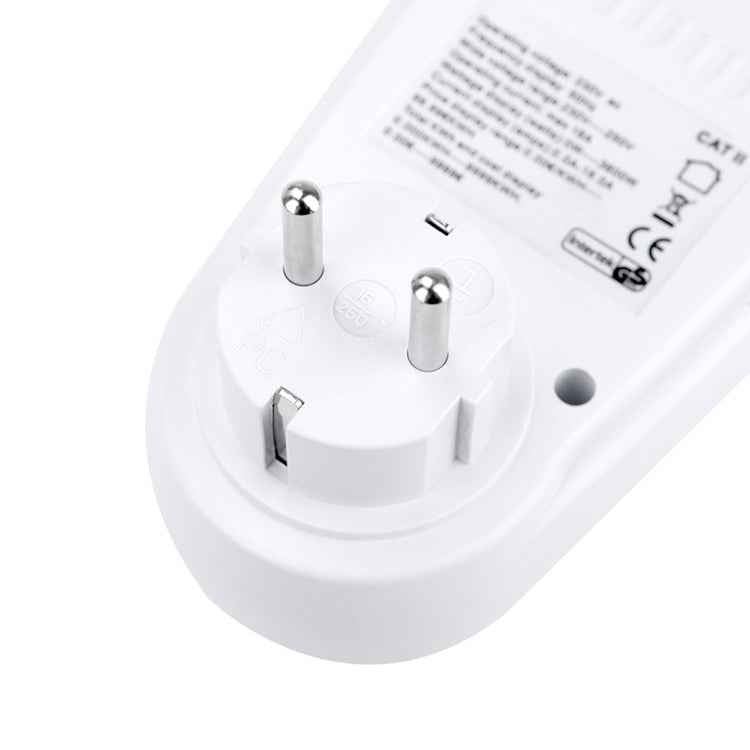 AC 230V 50Hz Max 16A LCD Display Energy Meter Watt Volt Voltage Power Analyzer Automatic Electricity Monitor Analyzer Power, EU Plug