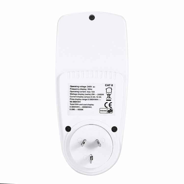 AC 240V 50Hz Max 10A LCD Display Power Meter Energy Watt Amps Volt Electricity Usage Monitor Analyzer, AU Plug
