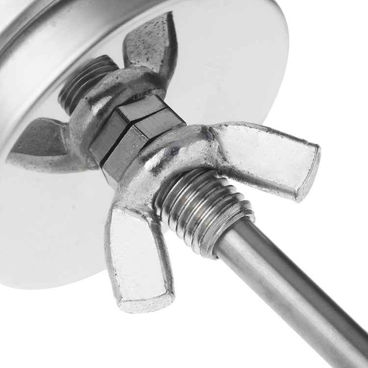 Stainless Steel Oven Thermometers BBQ Smoker Pit Grill Bimetallic Thermometer Temp Gauge Cooking Tools with Dual Display & Anti-fog Glass