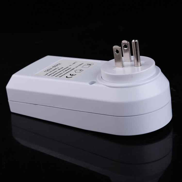 AC 120V Smart Home Plug-in Programmable LCD Display Clock Summer Time Function 12/24 Hours Changeable Timer Switch Socket, US Plug