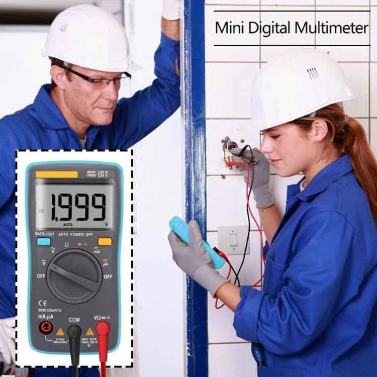 ZT98 CAT III 600V Portable Digital Multimeter 2000 Counts Back-light AC / DC Current Voltage Tester Meter with LCD Screen & Holder