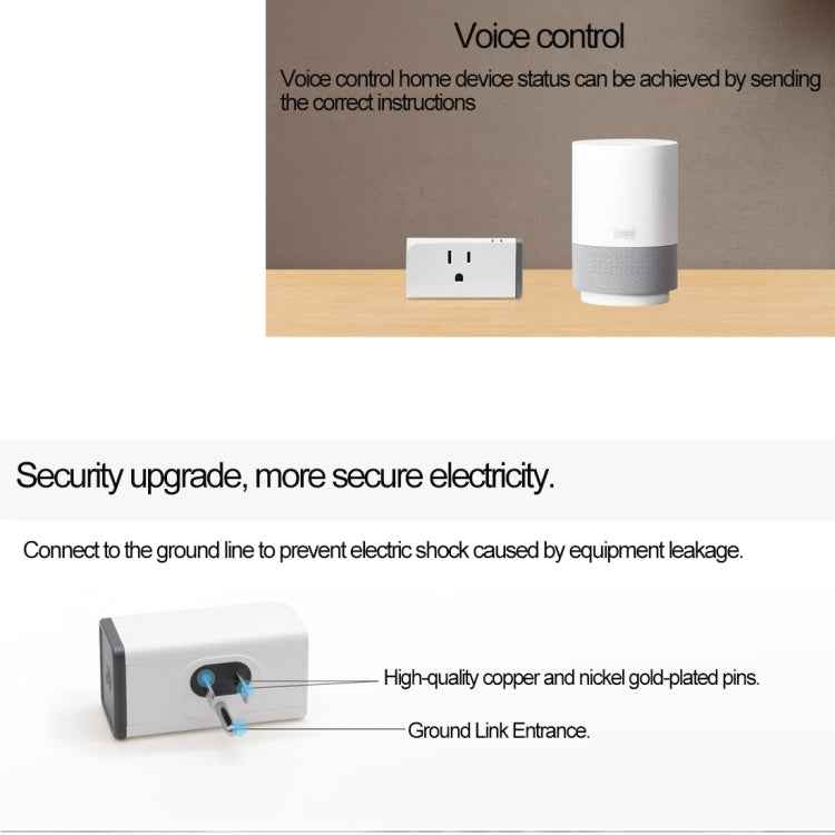 Sonoff S31 16A Phone APP Remote Timing & Power Energy Usage Monitor Mini WiFi Smart Socket Works with Alexa and Google Home, US Plug