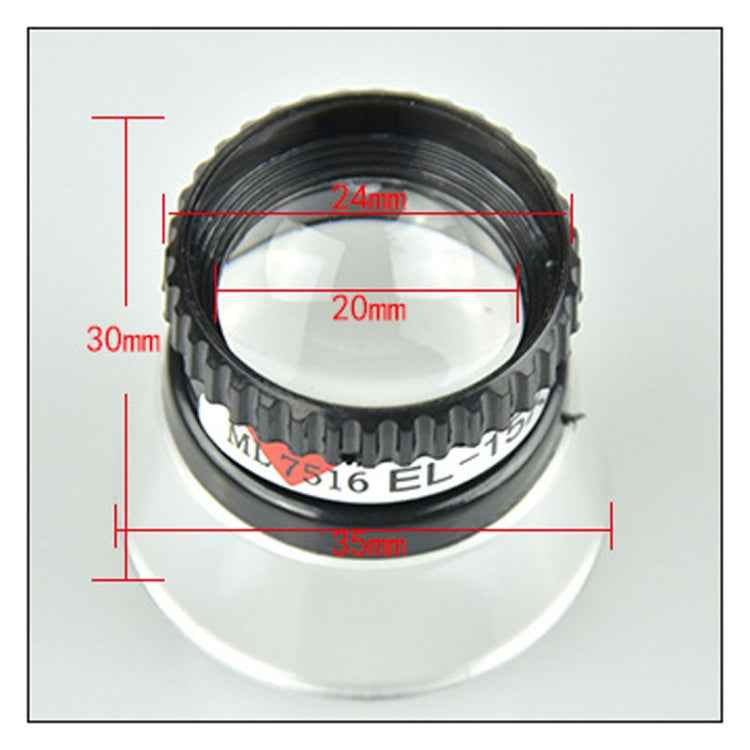 Mini Portable 15X Cylinder Type Jewelry Antique Magnifier