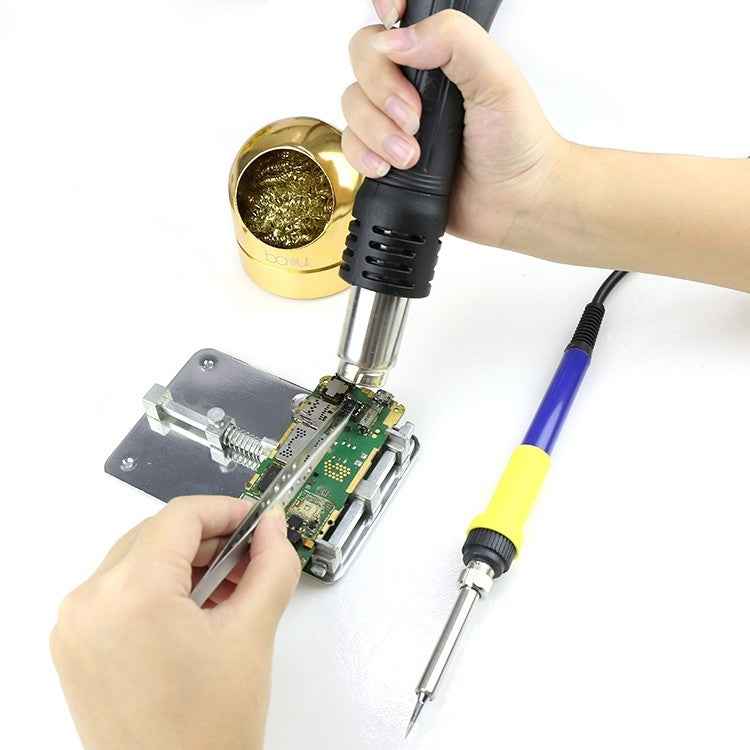 BAKU BK-878L2 AC 220V LED Display 2 in 1 Hot Air Gun Soldering Iron Soldering Station
