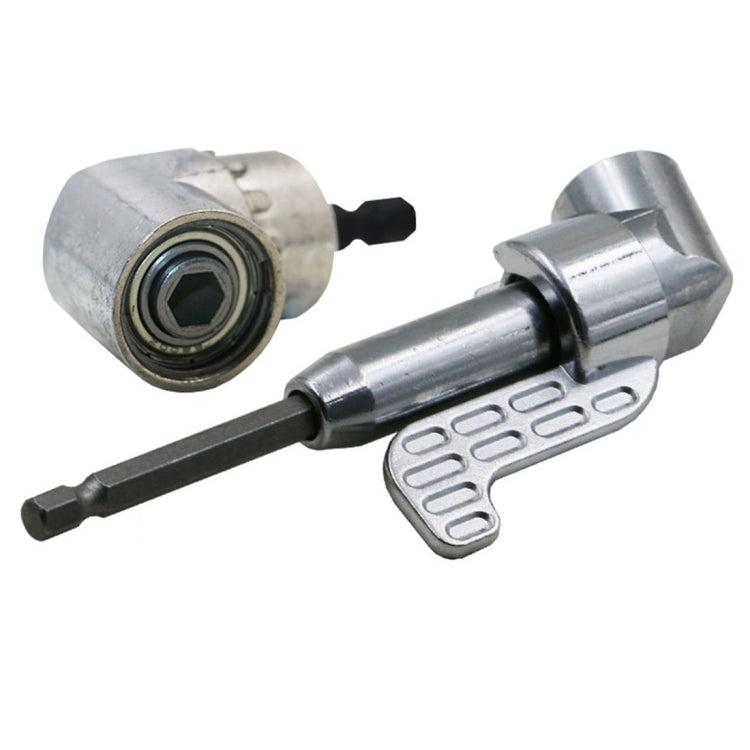105 Degree Right Angle Drill Driver Bit Extension Power Drill Tool 7mm Hex Magnetic Power Screwdriver Socket Adaptor