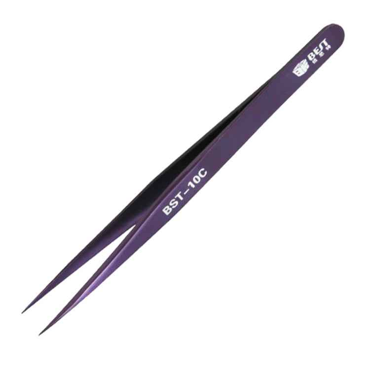 BEST BST-10C Extra Fine Point Color Eyebrow Tweezer, BST-10C