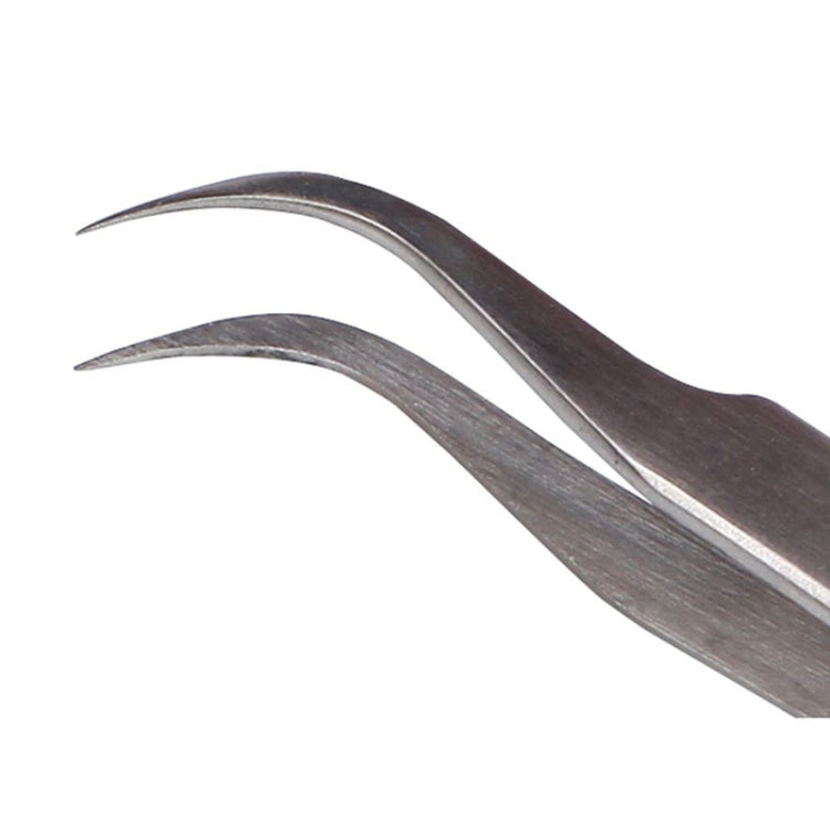 BEST BST-15L Brushed stainless steel tweezers