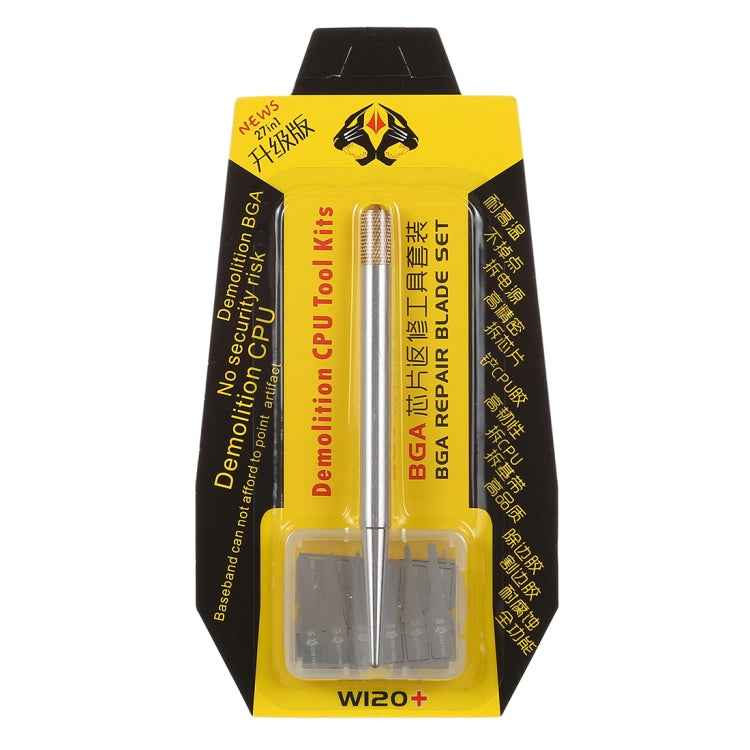 28 in 1 Phone CPU BGA Chip Removal Repairing Silicon Manganese Alloy Blades Scraping Knife Set