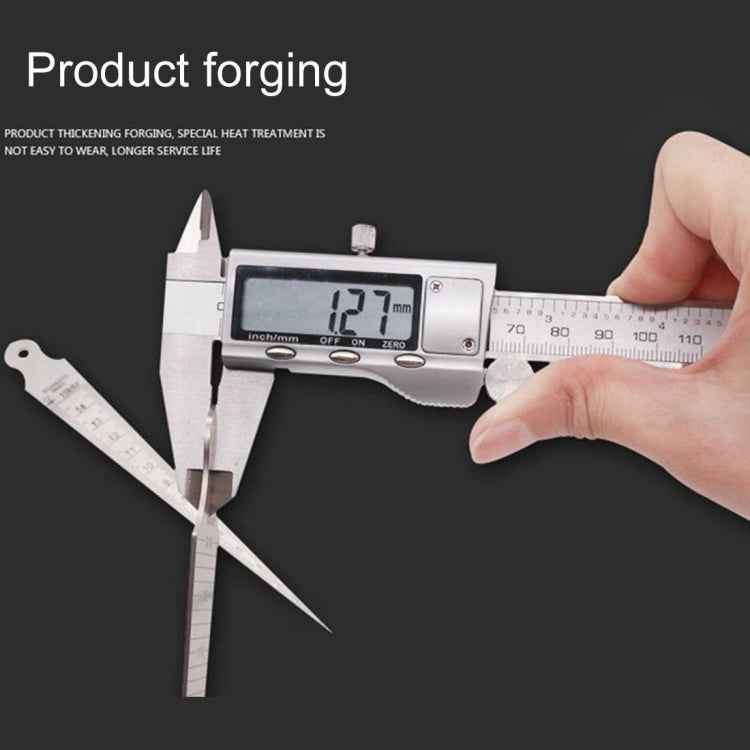 Wedge Feeler Gap 30-45mm Stainless Steel Ruler Inspection Taper Gauge Metric Measure Tool