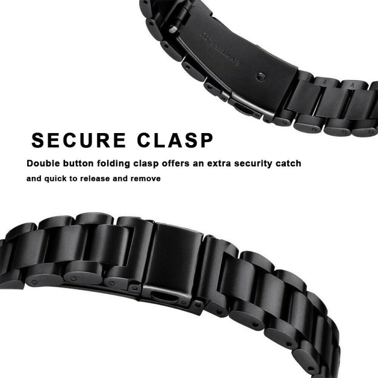 Three Beads Slingshot Buckle Solid Stainless Steel Watch Band for Fitbit Charge 4, Three Beads for Fitbit Charge 4
