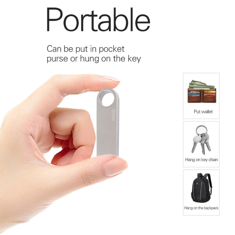 64GB Metal USB 2.0 Flash Disk, 64GB