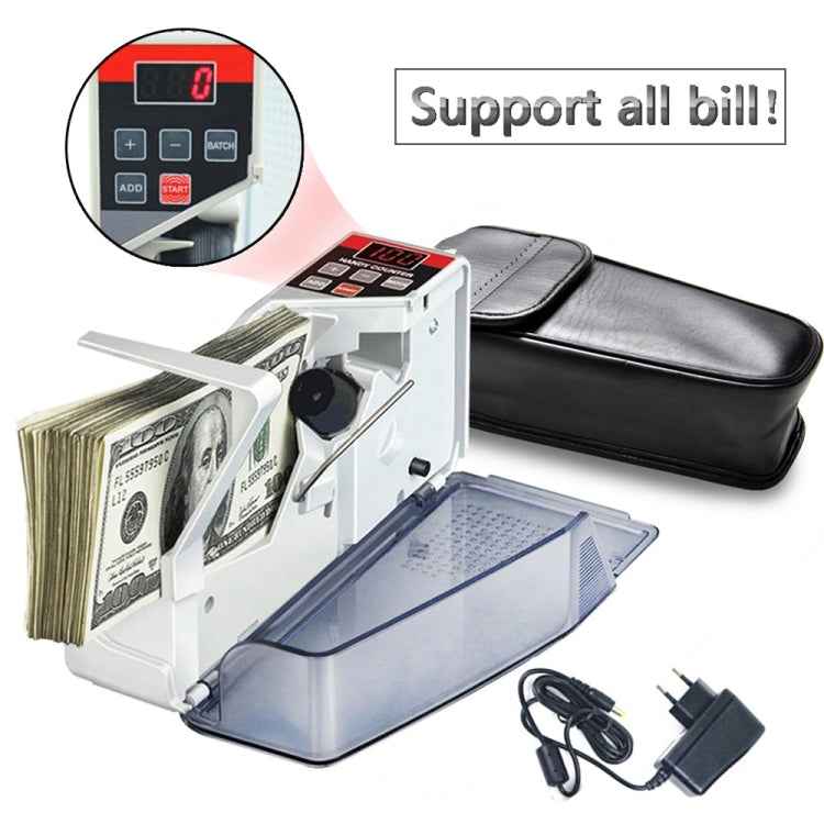 V40 Handheld Mini Portable Small Money Counting Machine, Specification: EU Plug