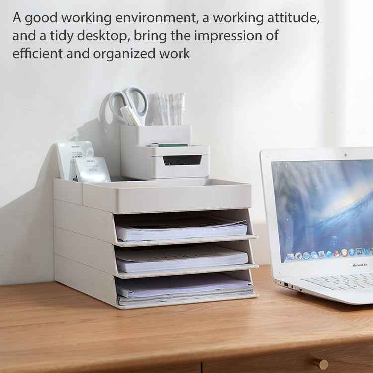 Desk-top Removable Pen Holder Stationery Box Assembly File Storage Box