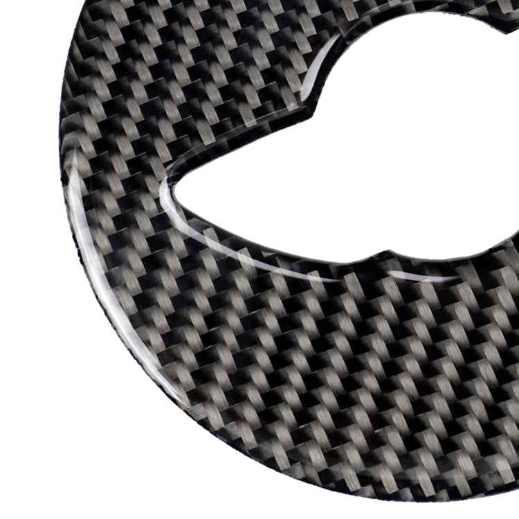 Car Steering Wheel F Chassis Logo Carbon Fiber Decorative Sticker for BMW Mini Cooper F55 / F56 / F60 / Countryman F60