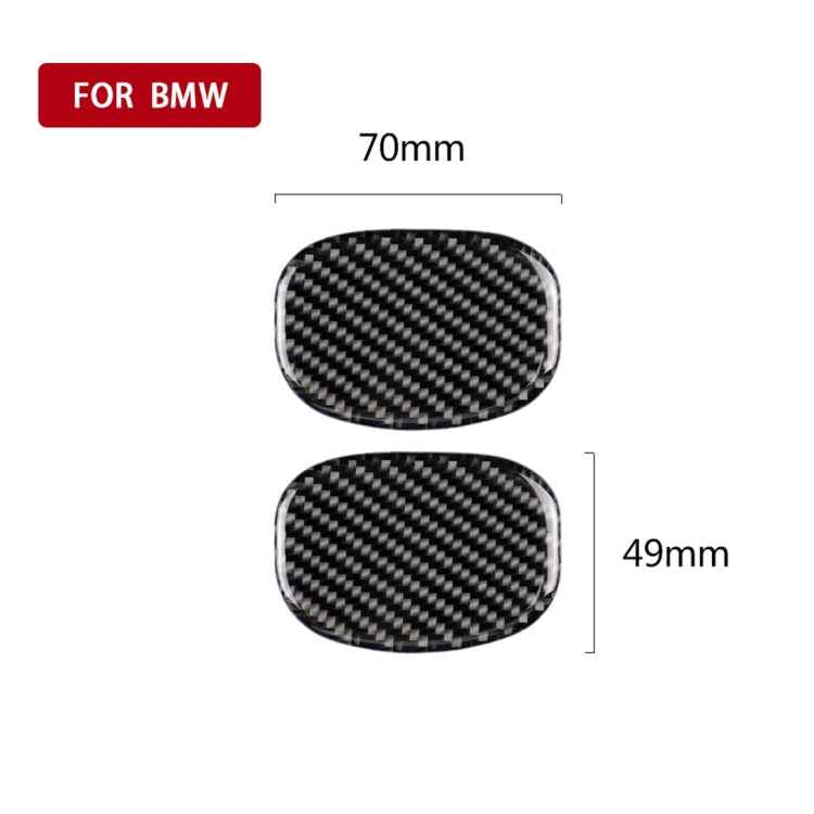 Car Seat Back Handle Carbon Fiber Decorative Sticker for BMW Mini Cooper F55 / F56