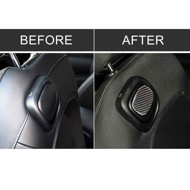 Car Seat Back Handle Carbon Fiber Decorative Sticker for BMW Mini Cooper F55 / F56
