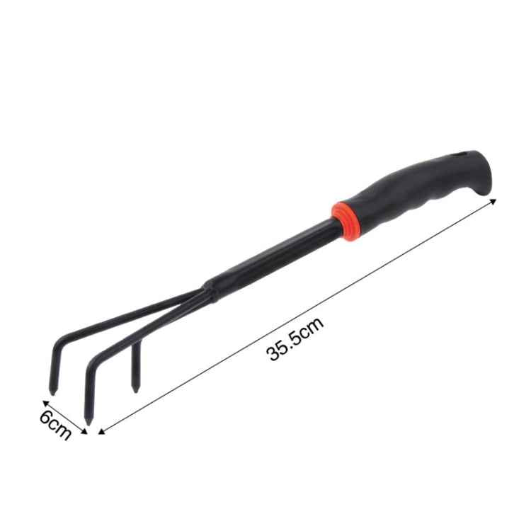 Gardening Tool 3 Tooth Grass Rake