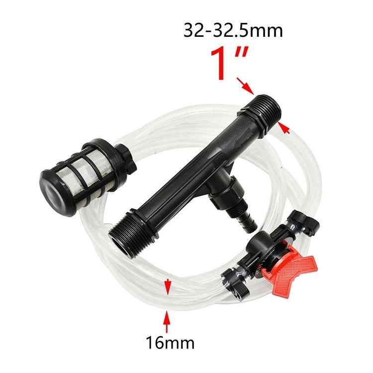 Venturi Fertilizer Applicator 1 inch Fertilizer and Filter Straw Kit with 1 Inch Connector Jet