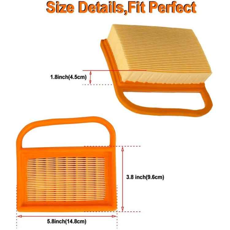 Air Filter Cleaner for Stihl TS410 420 480 500i Concrete Cutoff Chop Saw Replace 4238 141 0300 Stens 605-555 Rotary 12716