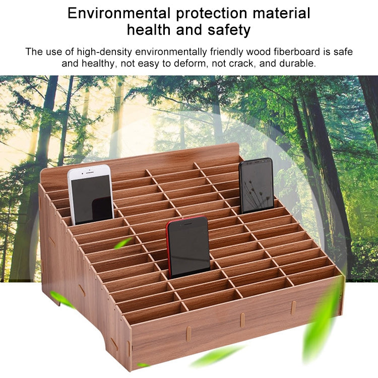 Wooden Multi-cell Mobile Phone Film Stand Desktop Display Rack, 30 Grids, Size: 31.5x23.5x18.5cm, 30 Grids, Green, 30 Grids, Black, 30 Grids, Pink
