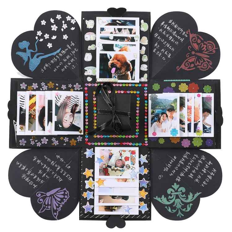 Creative DIY Handmade Photo Album Commemorative Book Surprise Explosion Gift Box, Finished + PVC Version
