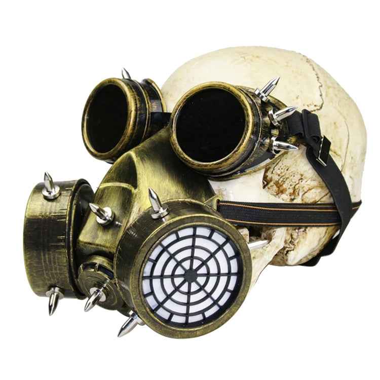 GM002 Halloween Dress Up Props Punk Style Gas Mask + Goggles Set