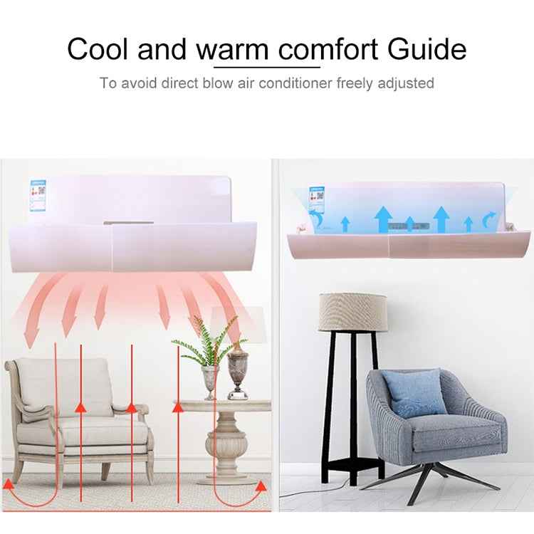 Bedroom Wall-Mounted Baby Universal Anti-Straight Blowing Air Conditioning Windshield Wind Deflector Shroud, Thickened Version