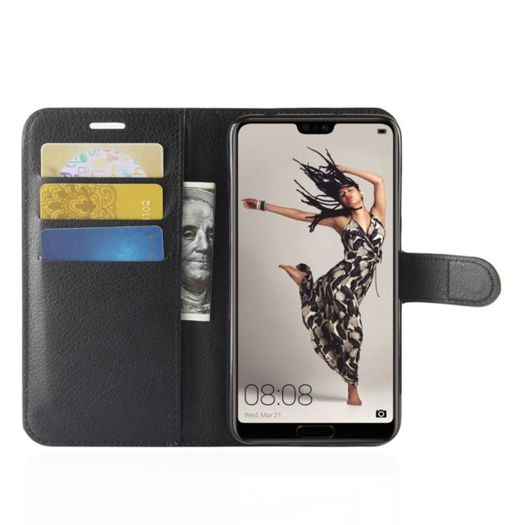 For Huawei P20 Pro Litchi Texture Horizontal Flip Leather Case with Wallet & Holder & Card Slots