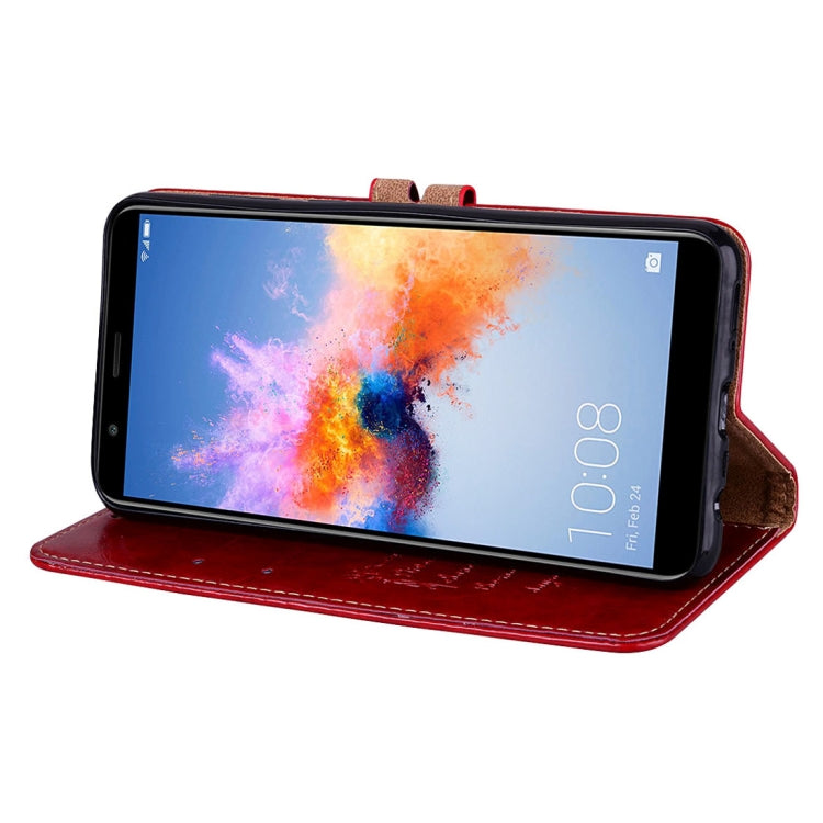 For Huawei Honor Play 7X Business Style Oil Wax Texture Horizontal Flip Leather Case with Holder & Card Slots & Wallet