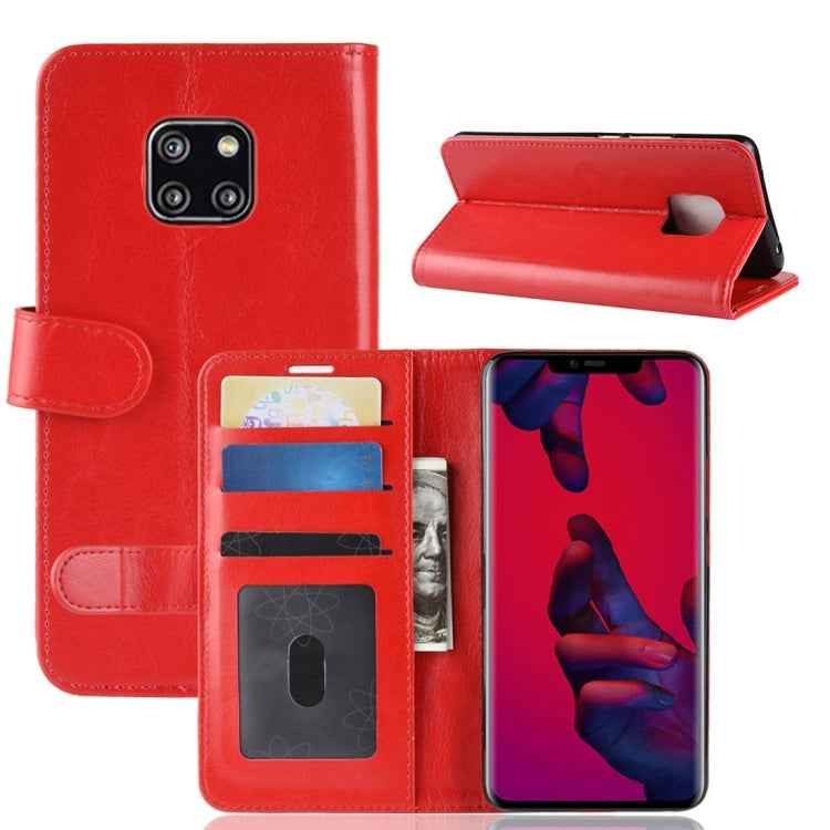 Retro Crazy Horse Texture Horizontal Flip Leather Case for Huawei Mate 20 Pro, with Holder & Card Slots & Wallet, For Huawei Mate 20 Pro
