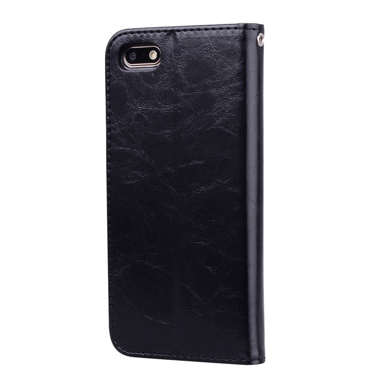 Business Style Oil Wax Texture Horizontal Flip Leather Case for Huawei Y5 (2018) / Y5 Prime (2018) / Honor 7A (Russian Version), with Holder & Card Slots & Wallet, For Huawei Y5 Prime (2018), For Huawei Y5 (2018), For Huawei Y5 (2018) / Y5 Prime (2018)