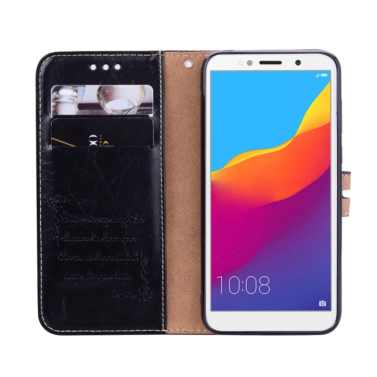 Business Style Oil Wax Texture Horizontal Flip Leather Case for Huawei Y5 (2018) / Y5 Prime (2018) / Honor 7A (Russian Version), with Holder & Card Slots & Wallet, For Huawei Y5 Prime (2018), For Huawei Y5 (2018), For Huawei Y5 (2018) / Y5 Prime (2018)