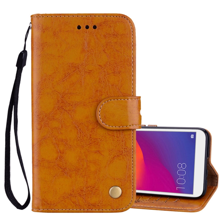 Business Style Oil Wax Texture Horizontal Flip Leather Case for Huawei Y5 (2018) / Y5 Prime (2018) / Honor 7A (Russian Version), with Holder & Card Slots & Wallet, For Huawei Y5 Prime (2018), For Huawei Y5 (2018), For Huawei Y5 (2018) / Y5 Prime (2018)