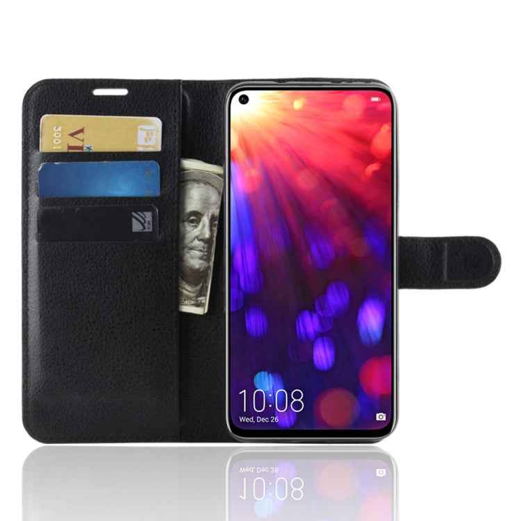 Litchi Texture Horizontal Flip Leather Case for Huawei Honor View 20, with Wallet & Holder & Card Slots, For Honor View 20