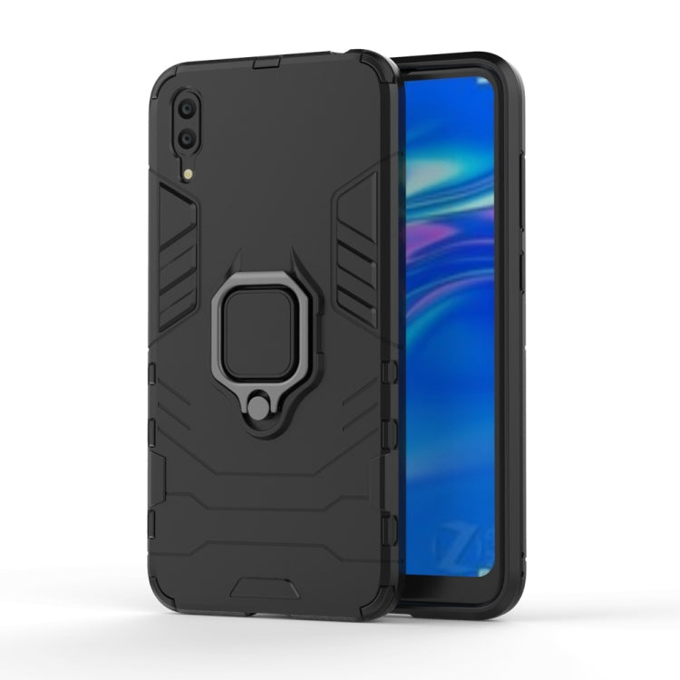 PC + TPU Shockproof Protective Case for Huawei Enjoy 9, with Magnetic Ring Holder, For Huawei Enjoy 9