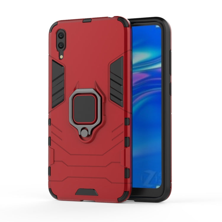 PC + TPU Shockproof Protective Case for Huawei Enjoy 9, with Magnetic Ring Holder, For Huawei Enjoy 9