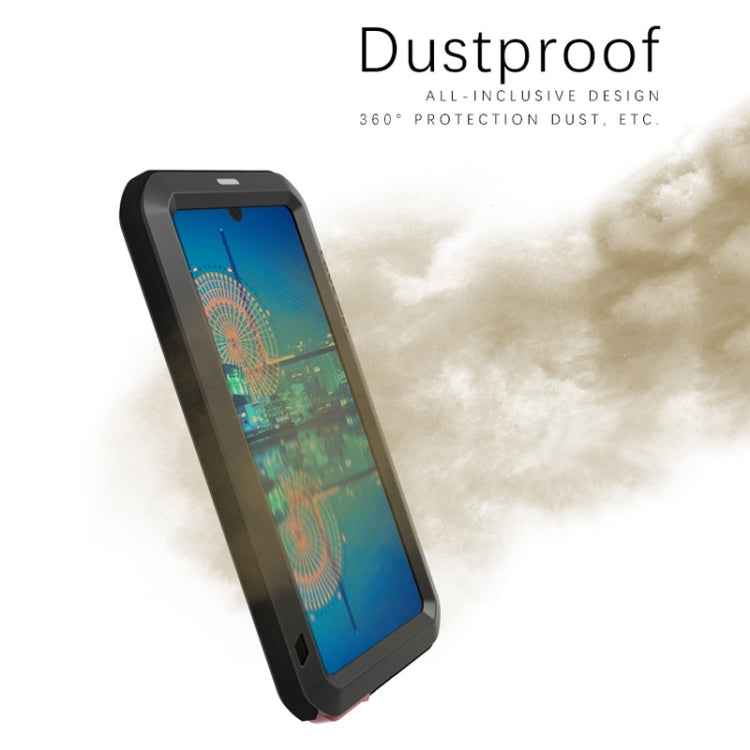 LOVE MEI Powerful Dustproof Shockproof Splashproof Metal + Silicone Combination Case for Huawei P30, Huawei P30