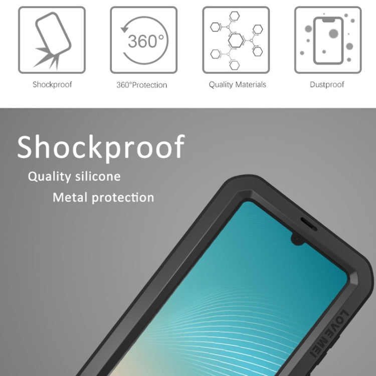 LOVE MEI Powerful Dustproof Shockproof Splashproof Metal + Silicone Combination Case for Huawei P30 Pro
