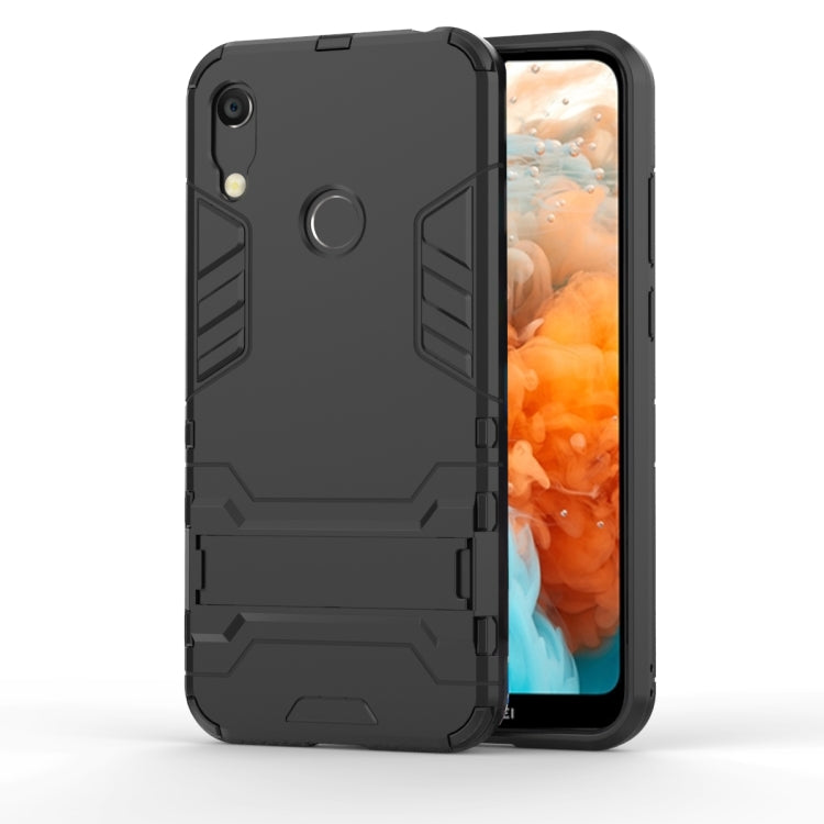 Shockproof PC + TPU Case for Huawei Y6 (2019), with Holder, For Huawei Y6 (2019), For Huawei Y6 (2019)