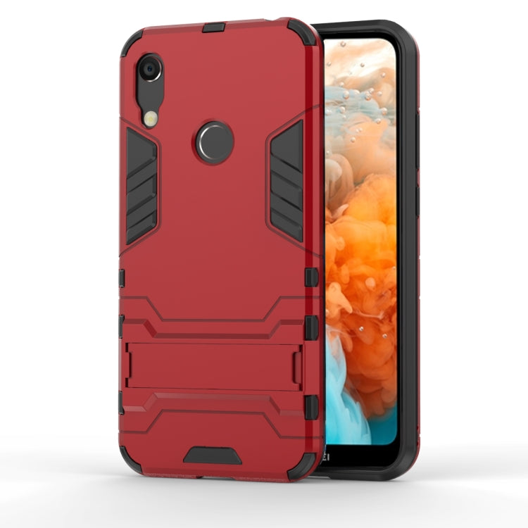 Shockproof PC + TPU Case for Huawei Y6 (2019), with Holder, For Huawei Y6 (2019), For Huawei Y6 (2019)