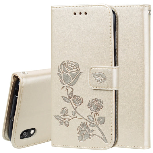 Rose Embossed Horizontal Flip PU Leather Case for Huawei Honor 8S / Y5 (2019), with Holder & Card Slots & Wallet
