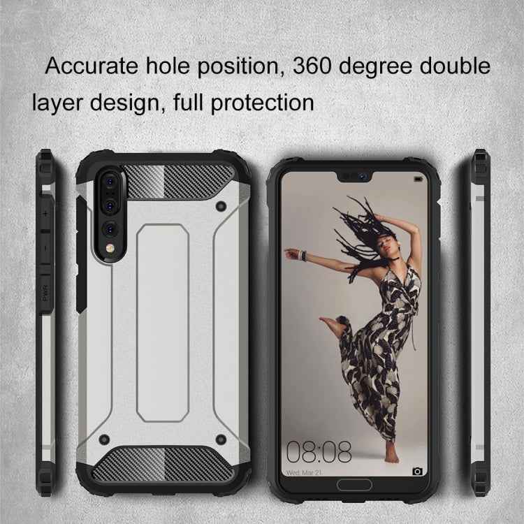 For Huawei P20 Pro Full-body Rugged TPU + PC Combination Back Cover Case
