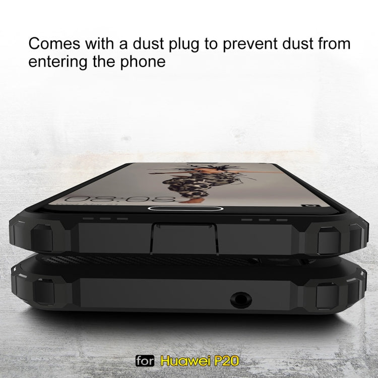For Huawei P20 Full-body Rugged TPU + PC Combination Back Cover Case