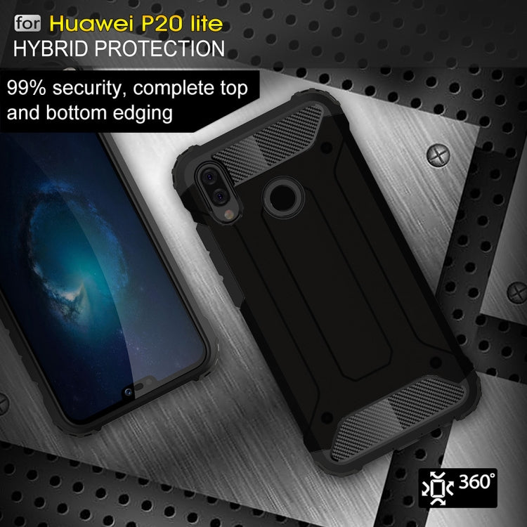 For Huawei P20 Lite Full-body Rugged TPU + PC Combination Back Cover Case , For Huawei P20 Lite, Huawei P20 Lite